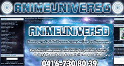 Desktop Screenshot of animeuniverso.com