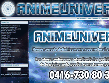 Tablet Screenshot of animeuniverso.com